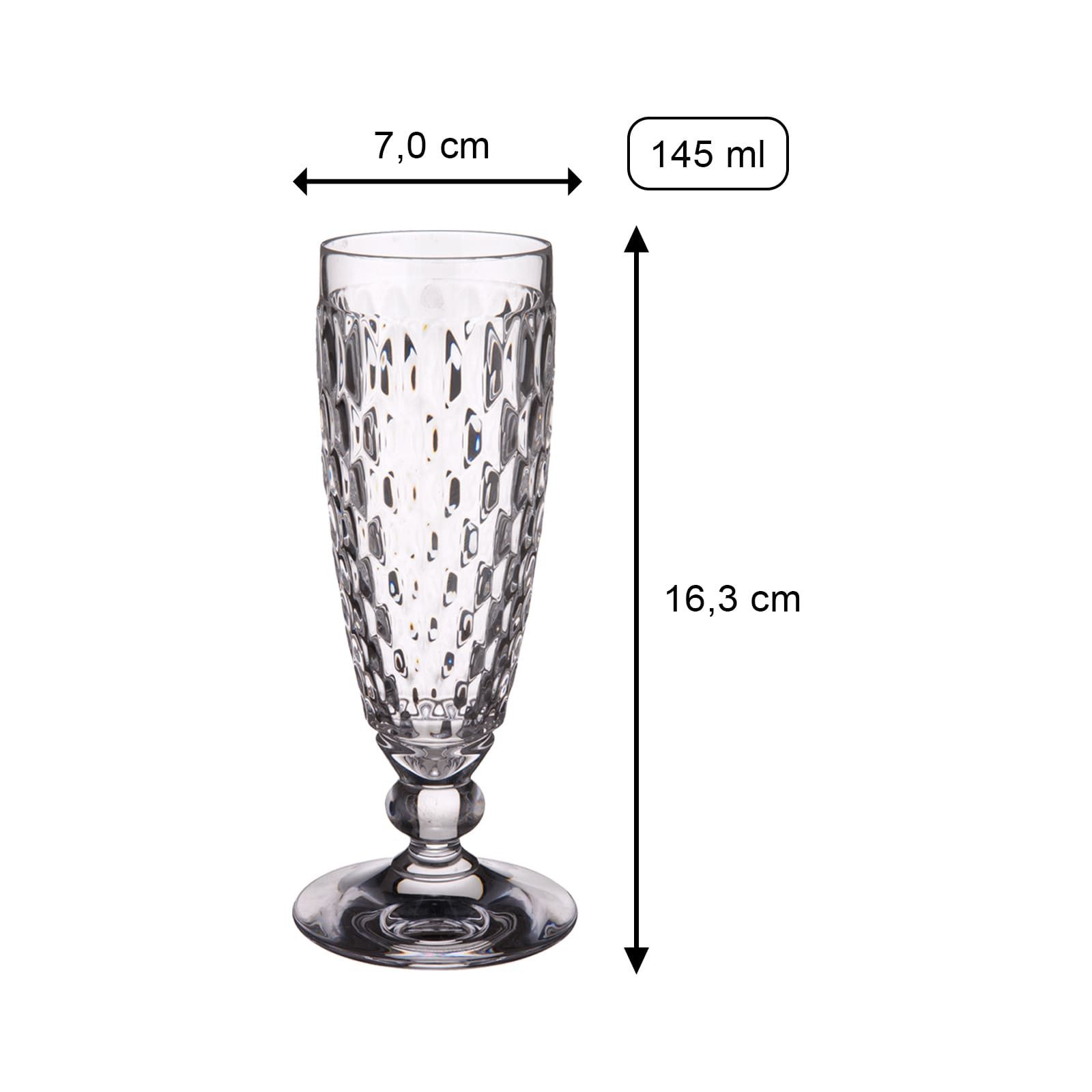 Villeroy & Boch Sektglas Boston Coloured Sektgläser 145 ml 4er Set, 4-tlg., Glas