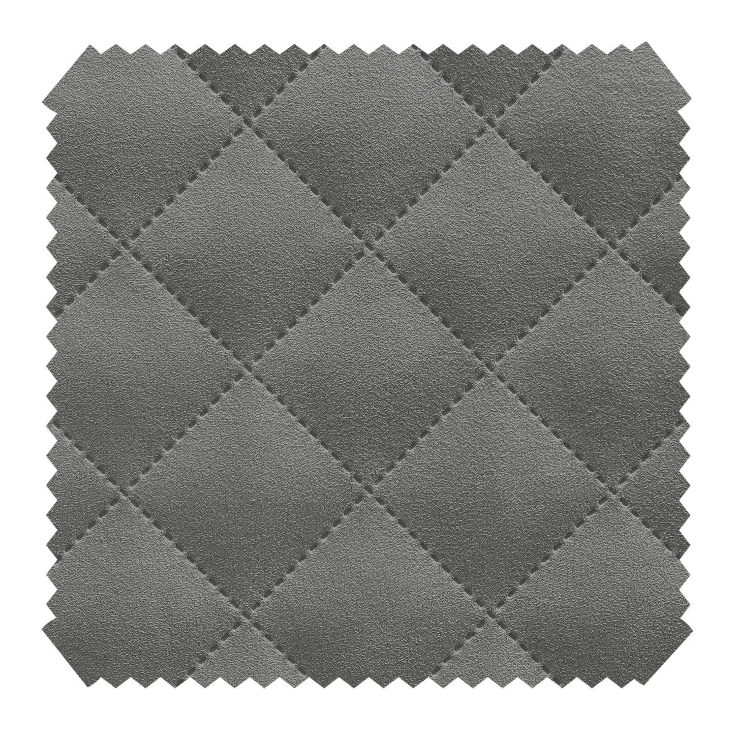 novely® Stoff ALPEN Velours 3-lagig gesteppt - Volumen-Möbelstoff Karo-Raute-Muster, Volumen Möbel-Polsterstoff, Karo Raute 5x5cm, Meterware, 1lfm