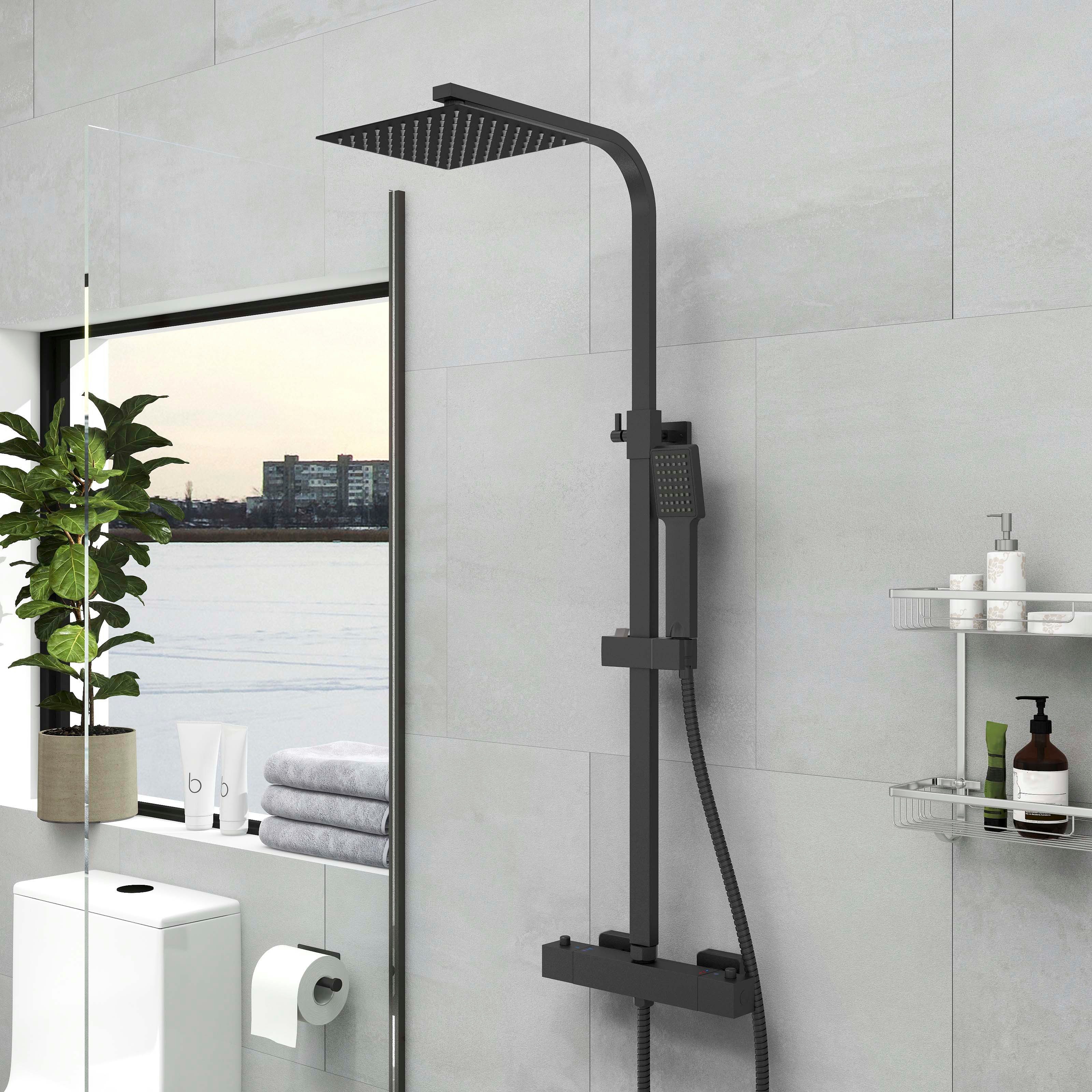 duschspa Duschsystem Thermostat Regendusche Duschsystem Kopfbrause günstig online kaufen