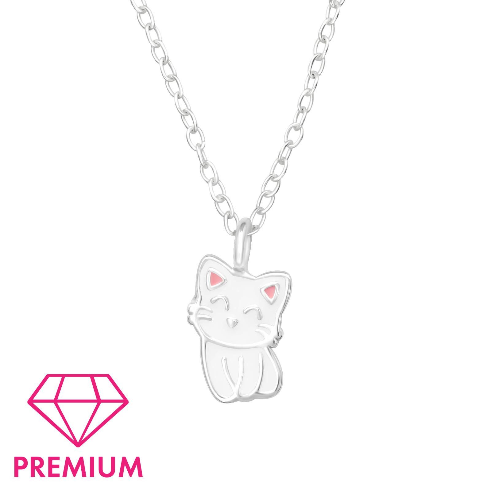 Silberkette Katzen Kinder Premium Halskette 925 Silber Geschenk
