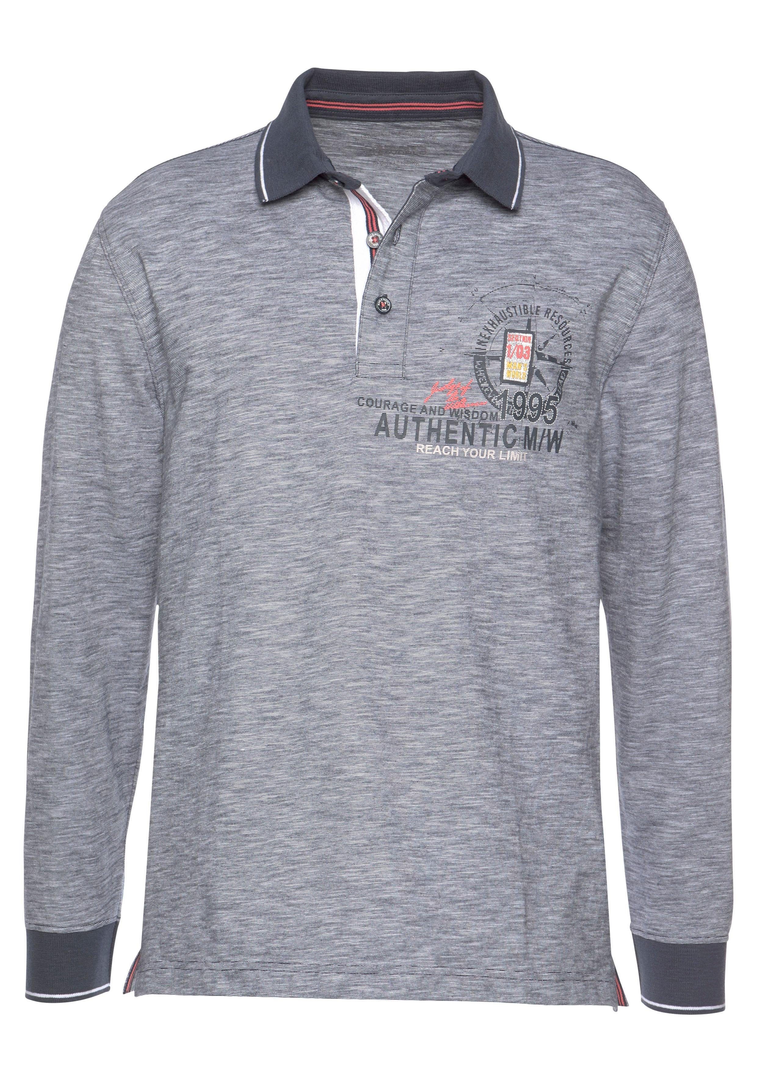 Langarm-Poloshirt