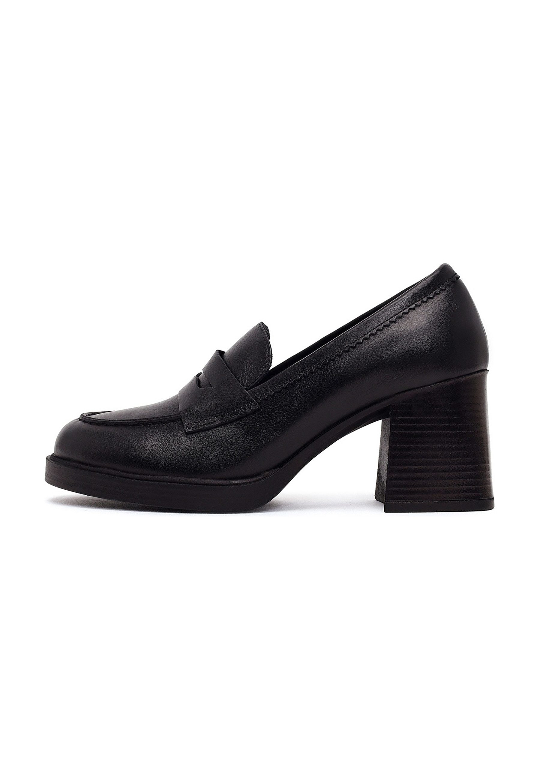 Derimod Leder-Blockabsatz-Loafer Loafer