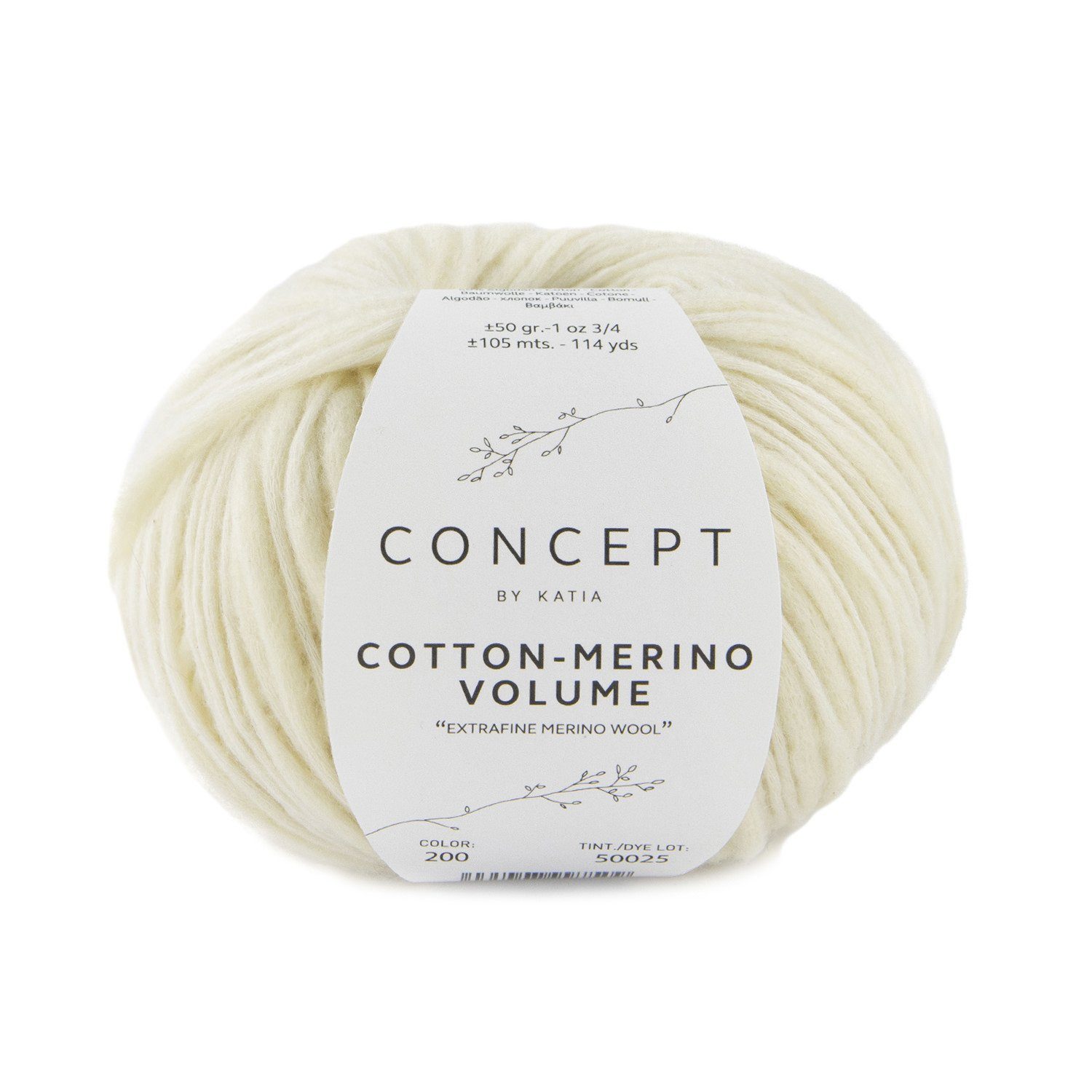 Häkelwolle Cotton Merino Volume Wolle zum stricken und häkeln