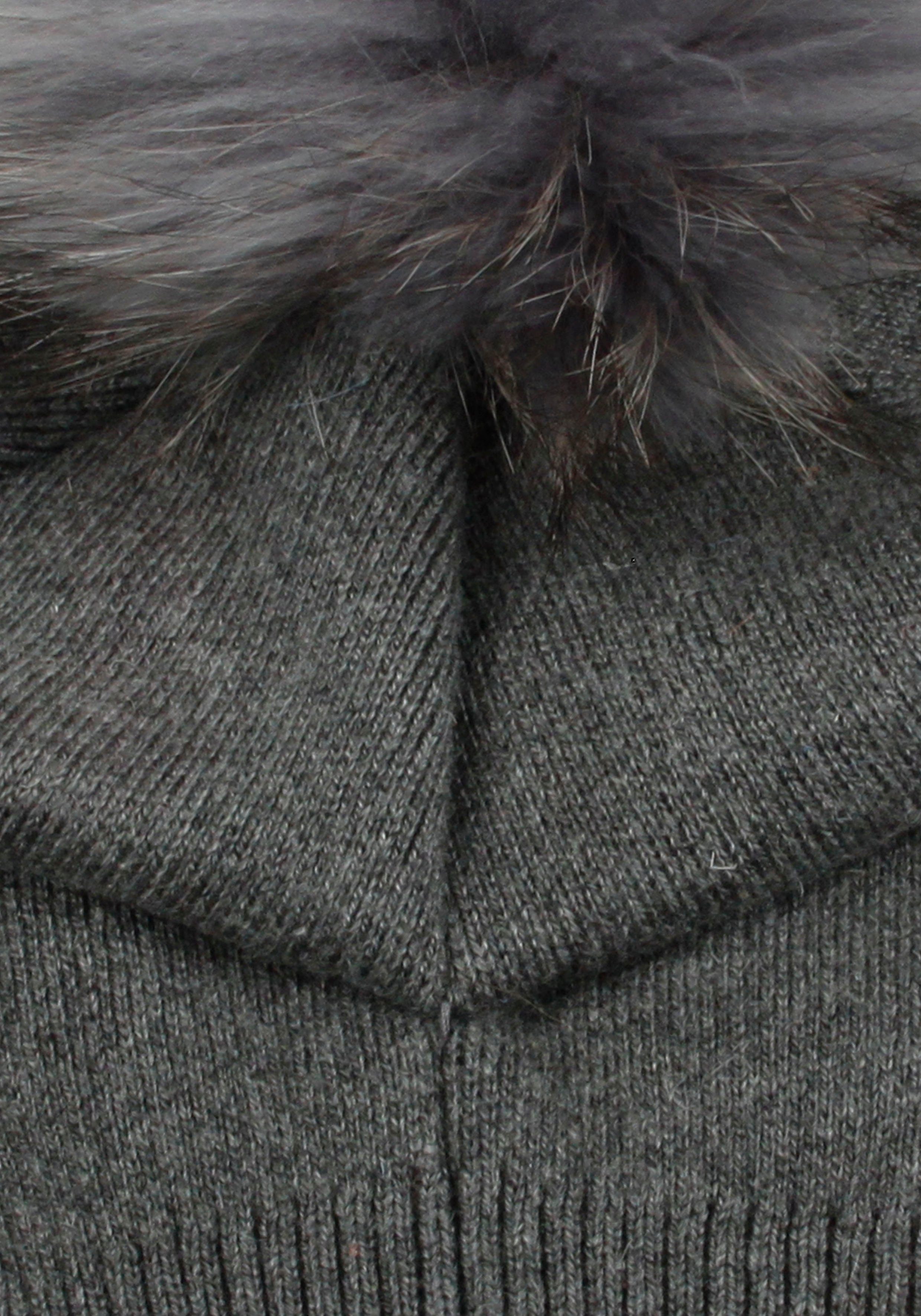 Capelli New York Bommelmütze mit Fellbommel-Akzent günstig online kaufen