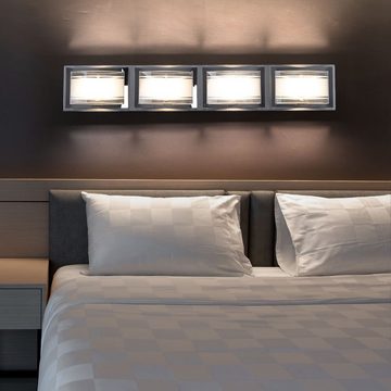 etc-shop LED Wandleuchte, LED-Leuchtmittel fest verbaut, Warmweiß, COB LED Wandlampe Wandleuchte Wandstrahler Schlafzimmerlampe