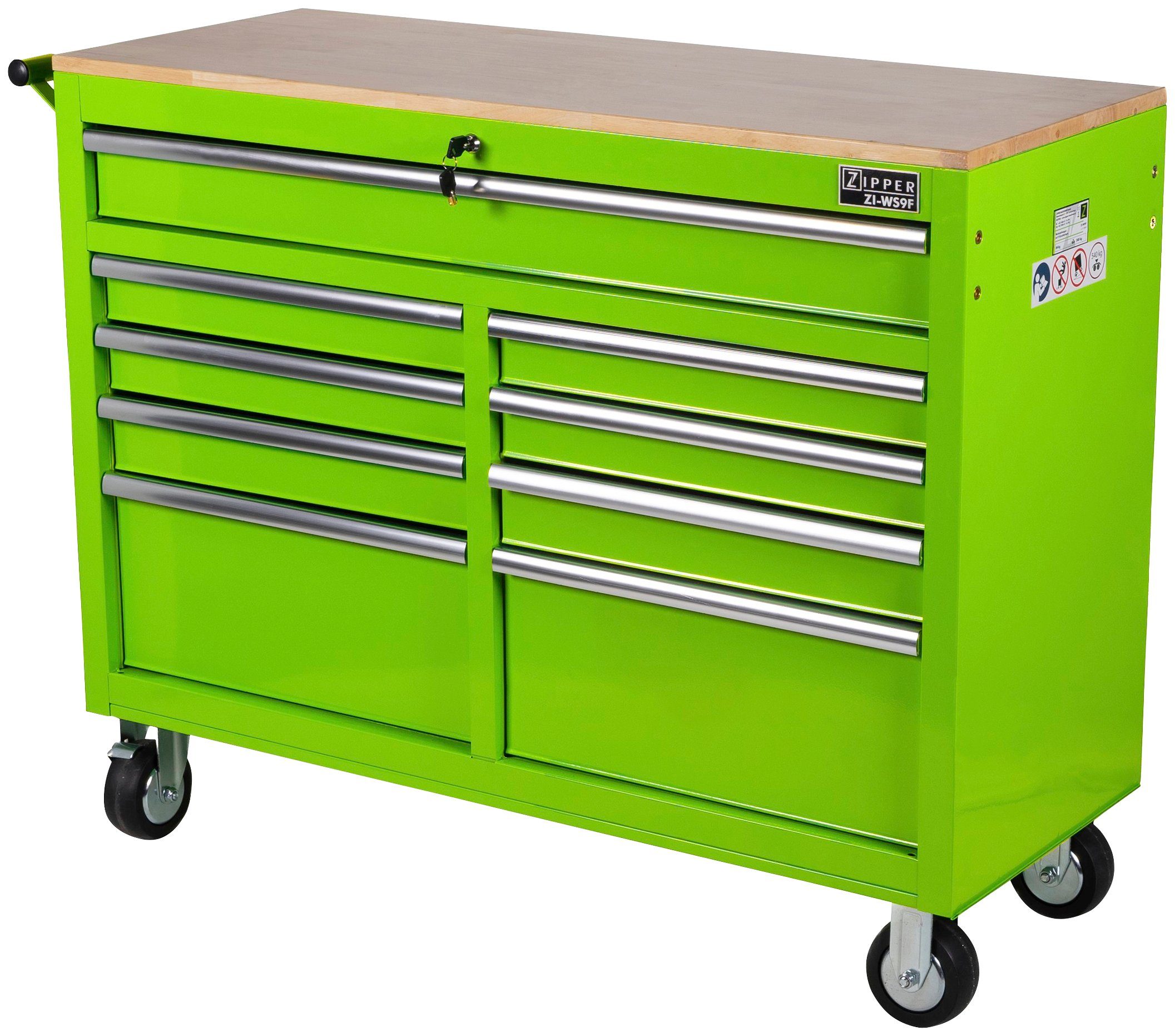 ZIPPER Werkstattwagen, mit 9 Schubfächern günstig online kaufen