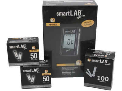 smartLAB Blutzuckermessgerät smartLAB genie Blutzuckermessgerät Bundel mit großem Display