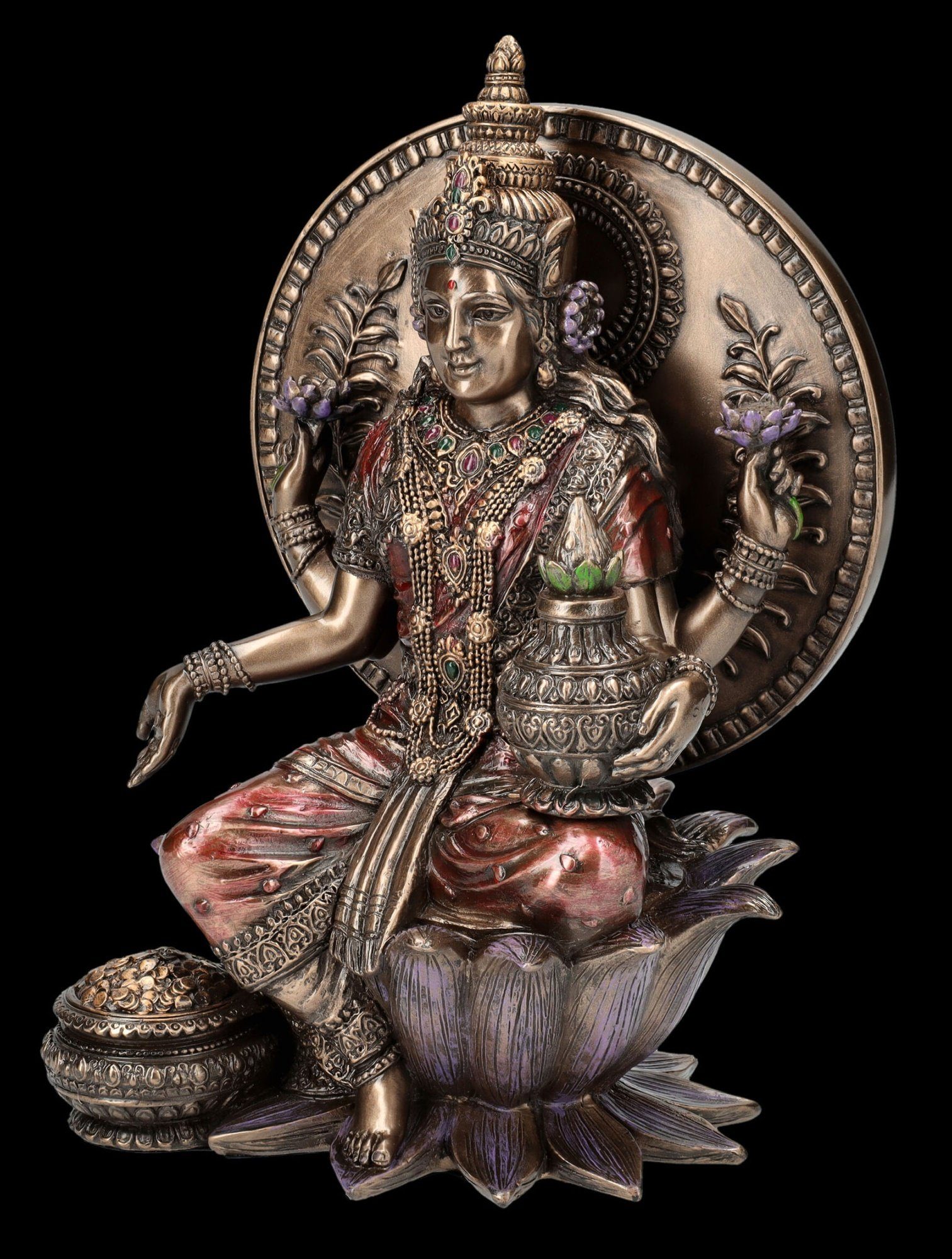 Mythologie Figur Dekofigur GmbH Dekofigur Figuren Indische - Lakshmi Hindu Götter Shop groß - Gott