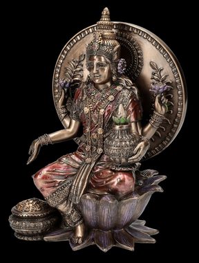 Figuren Shop GmbH Dekofigur Indische Götter Figur - Lakshmi groß - Hindu Gott Dekofigur Mythologie