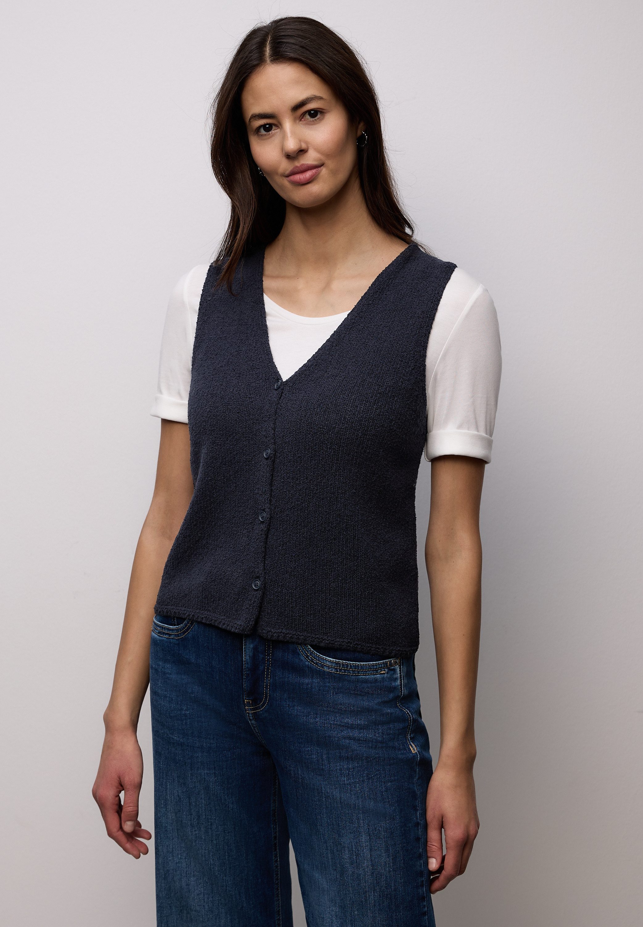 STREET ONE Kurzweste mit V-Ausschnitt