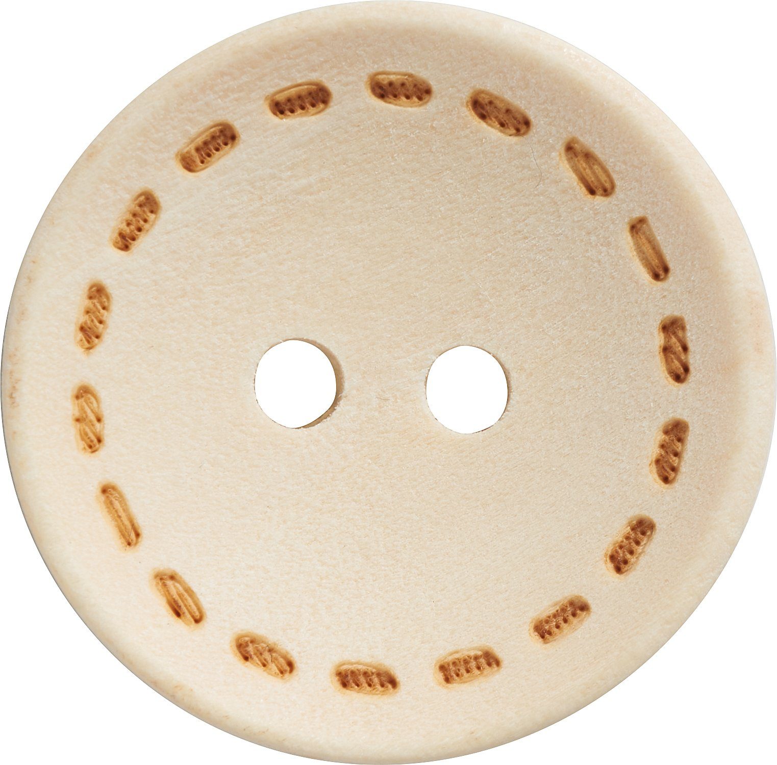 VBS XXL Knopf Holzknöpfe Nähstrich, 100 Stück