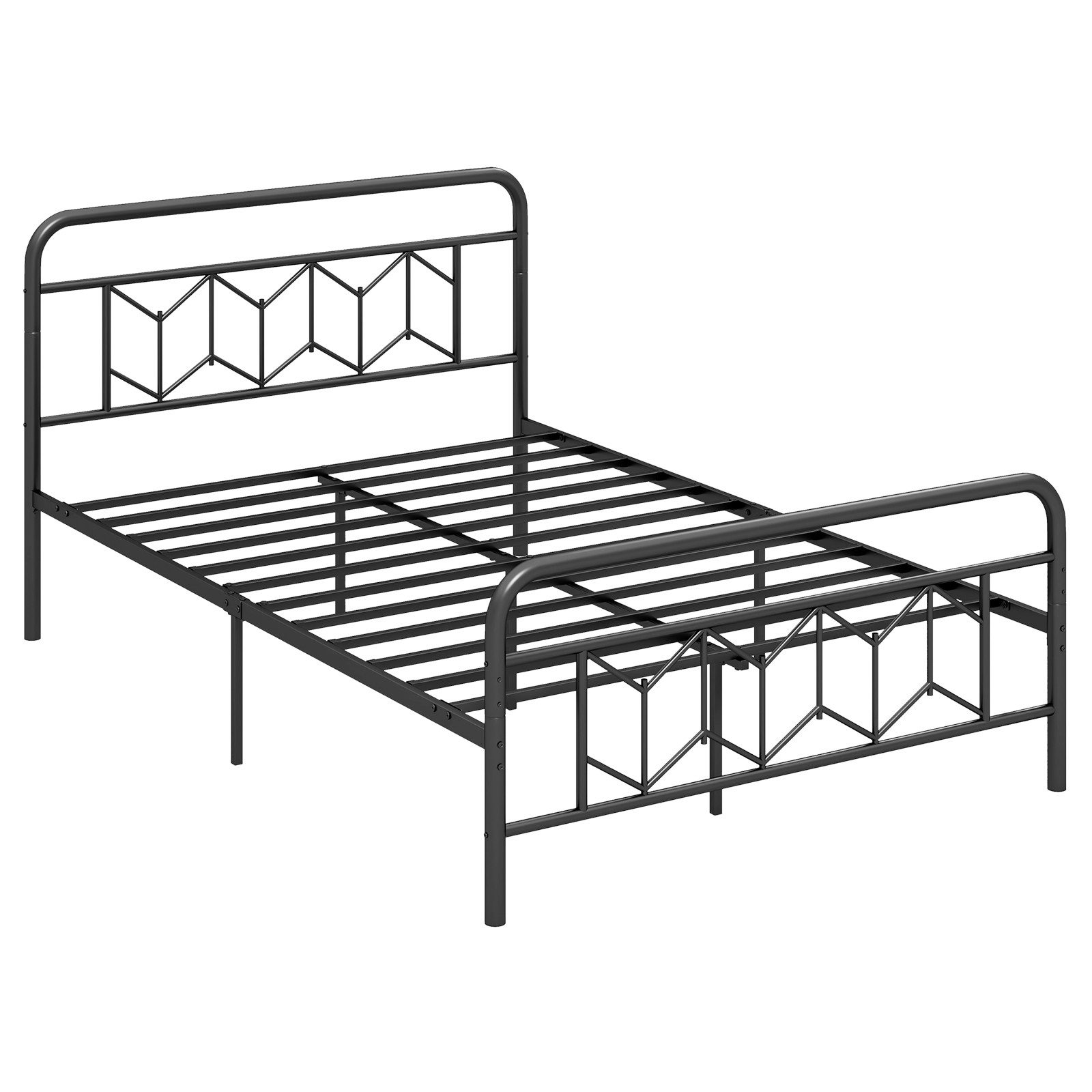 COSTWAY Metallbett (1-tlg), Doppelbett, Bettgestell, für 140x200 cm Matratz günstig online kaufen