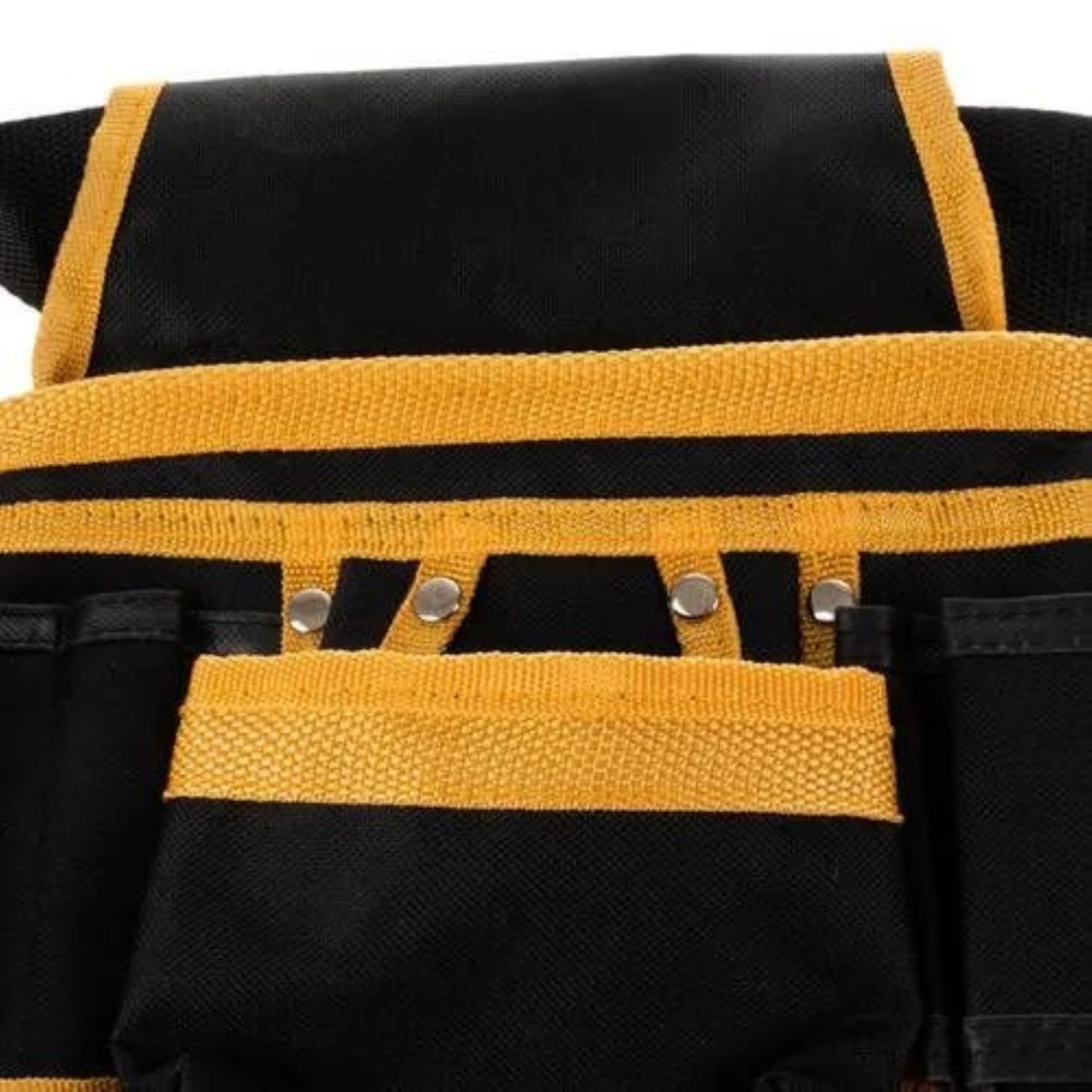 BIGSTREN Werkzeughalter Werkzeughalter Werkzeuggürtel Montagegürtel 22 Taschen Hammerhalter, Montagegürtel Set verstellbar aus robustem 600D Oxford Gewebe Schwarz, Werkzeuggürtel Set 4teilig inklusive 2 verschiebbaren Werkzeugtaschen, Gürtel mit 22 Taschen Hammerhalter und 2 Schlaufen für Handwerker
