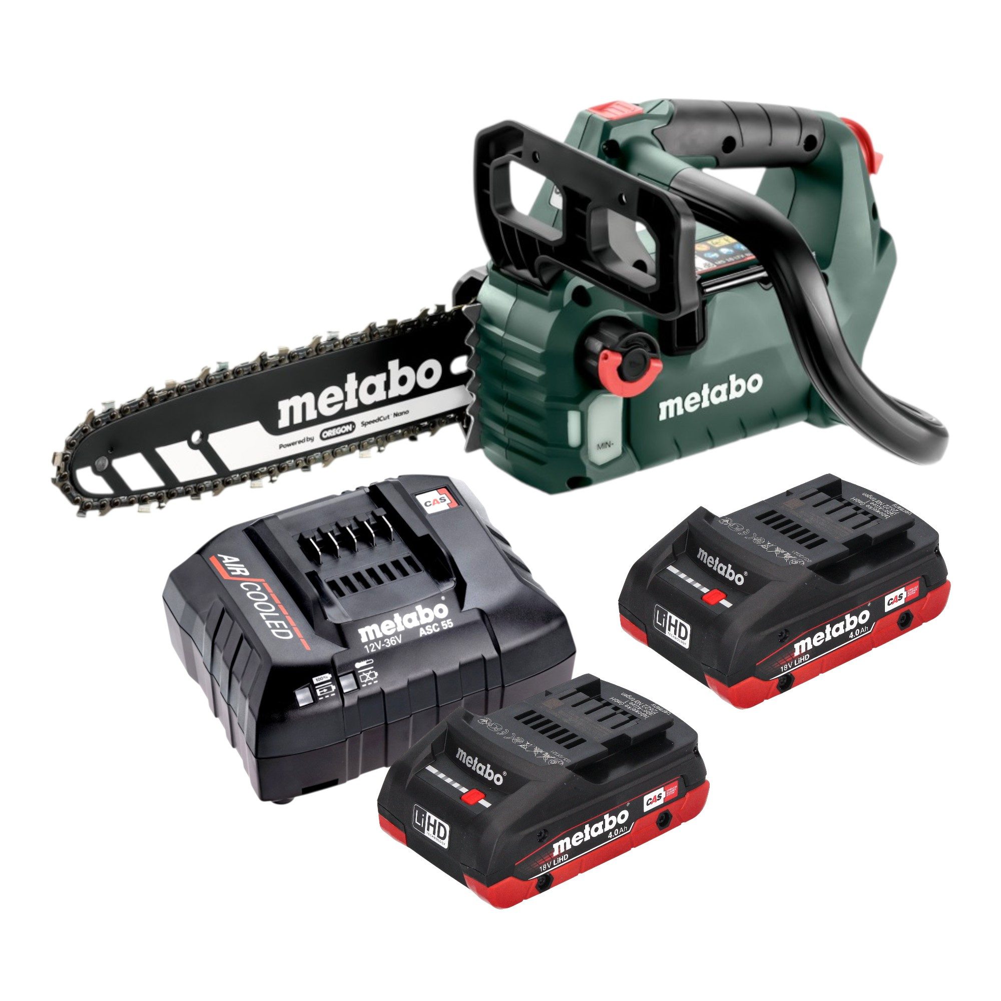 metabo Akku-Kettensäge MS 18 LTX BL 25 Akku Kettensäge 18 V 25 cm Brushless + 2x LiHD Akku