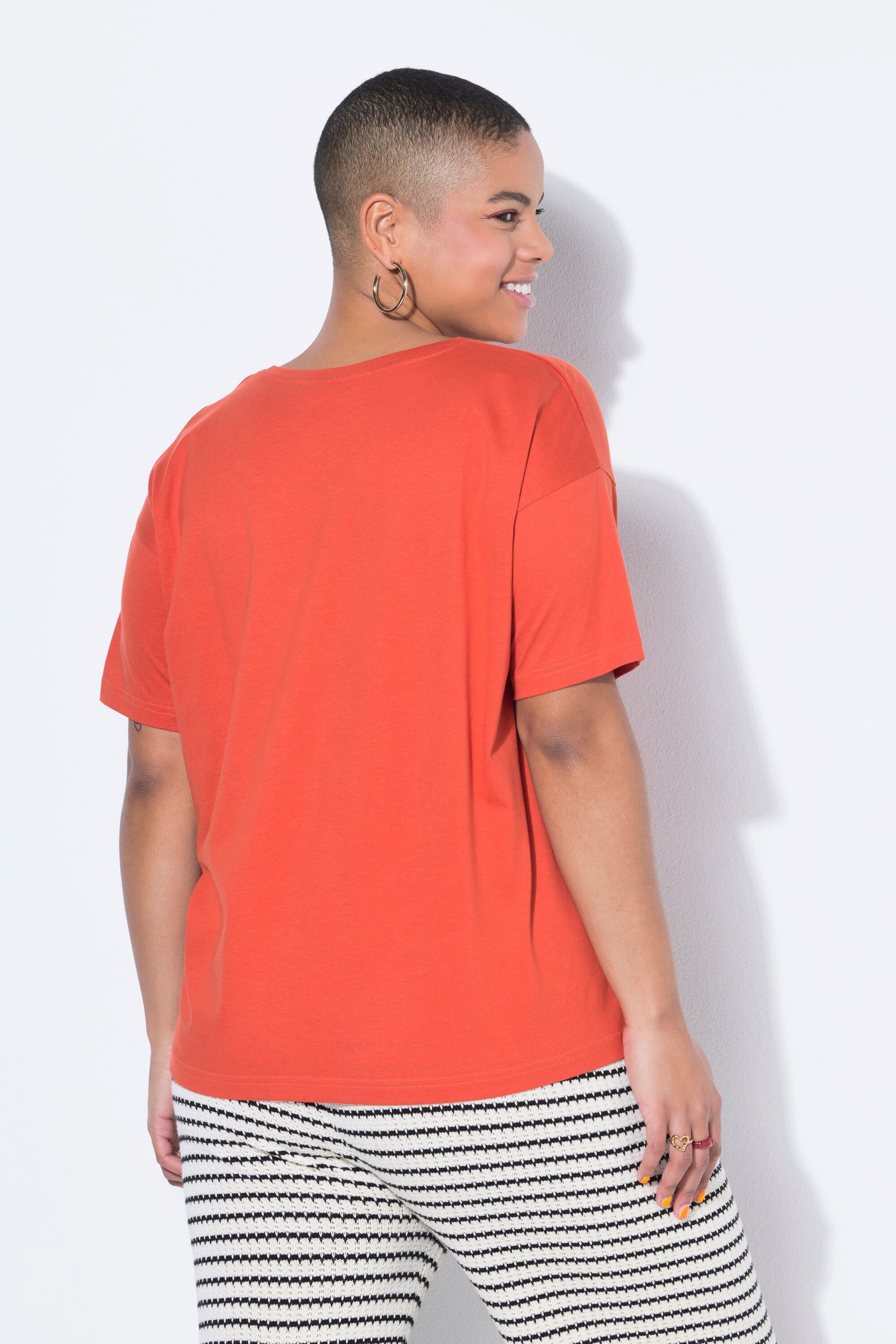 Studio Untold T-Shirt Basic-Shirt Relaxed Shape überschnittene Schultern