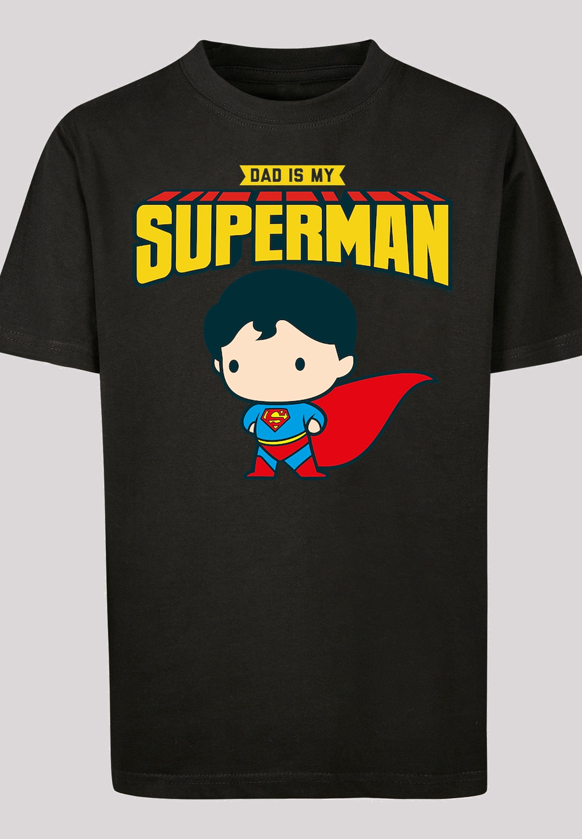 F4NT4STIC Kurzarmshirt Kinder Superman (1-tlg) with Dad Kids My Is Tee Hero My Basic
