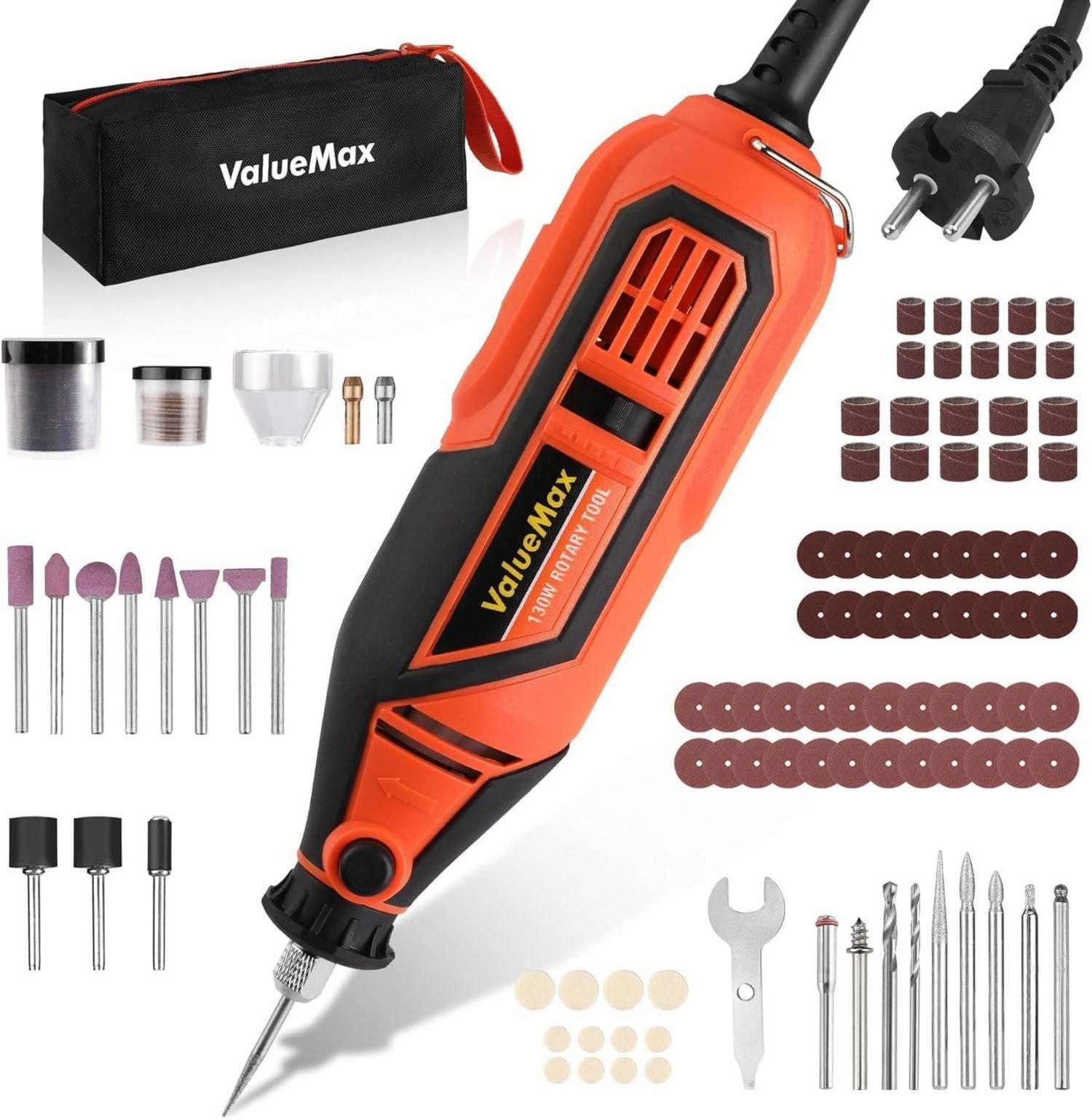 Multitool Multifunktionswerkzeug 130W mit 120 Zubehör und Aufbewahrungstasche
