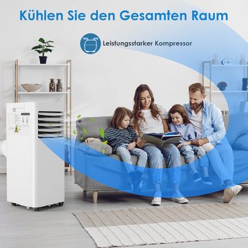 TLGREEN Klimagerät 4-in-1 Hocheffiziente Mobiles Klimagerät,9000 BTU, Kühlen&Ventilieren&Entfeuchten