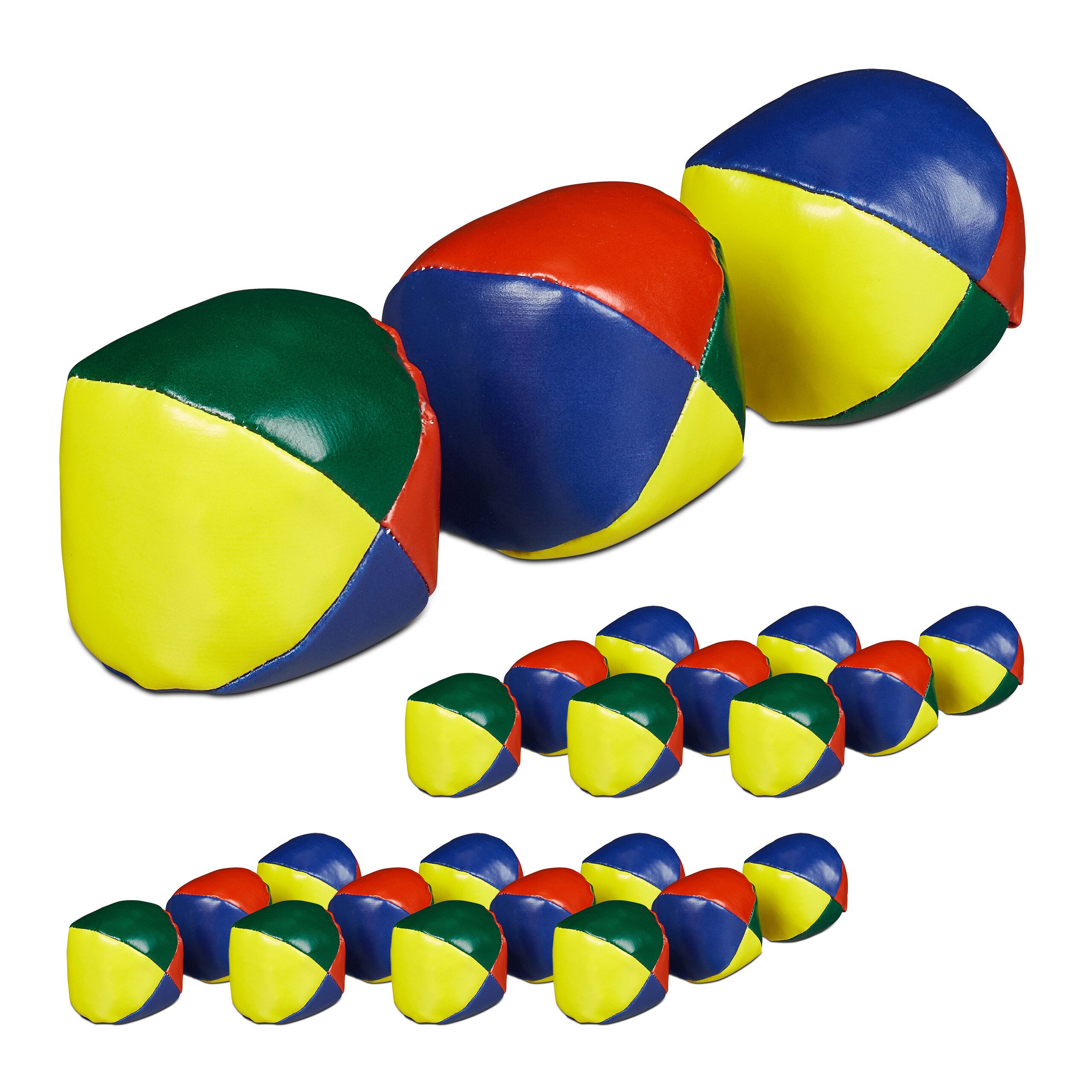 relaxdays Spielball Jonglierbälle 24er Set (24-St)