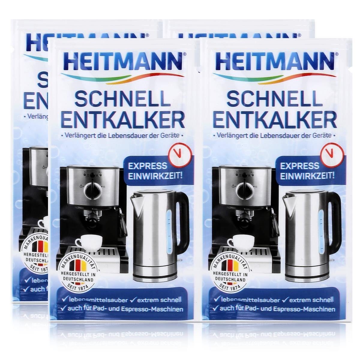 HEITMANN Heitmann Schnell-Entkalker 2x15g - Natürlicher Universalentkalker (2er Entkalker