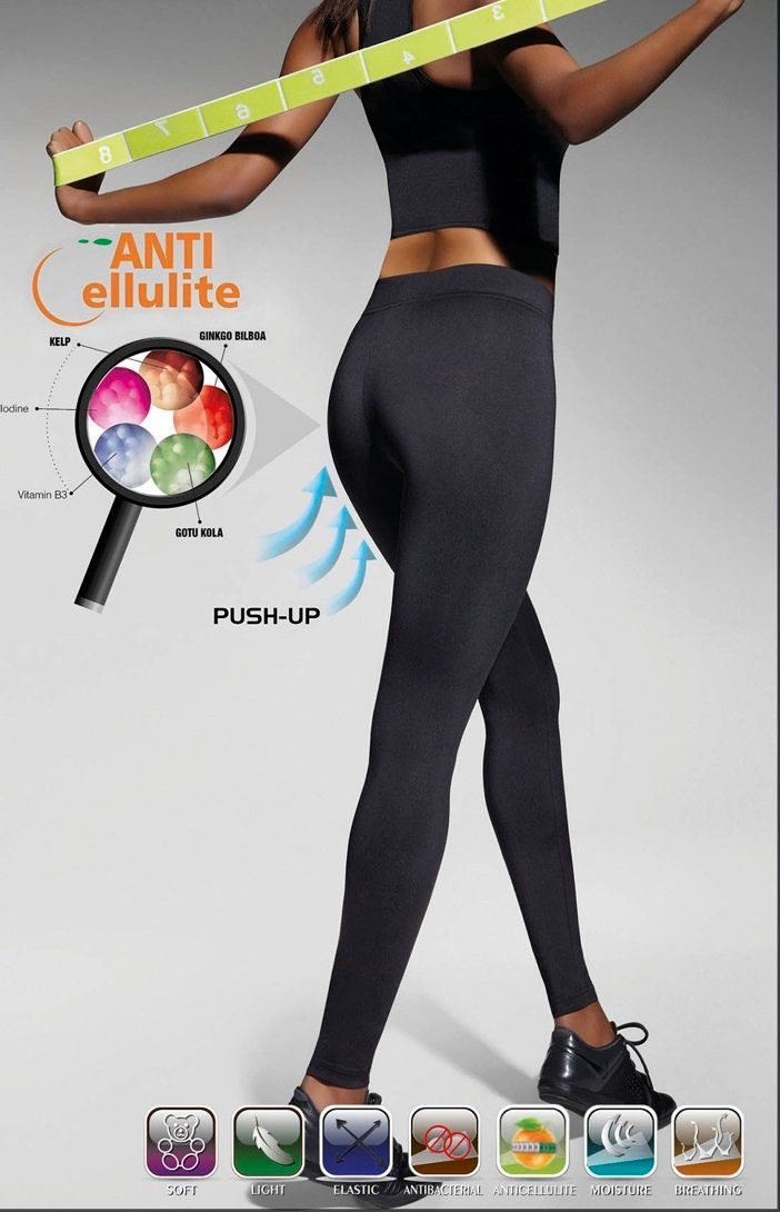 Bleu lang Push Sporthose Anti-Cellulite Up Laufhose Fitnesshose Bas Fitness Leggings,