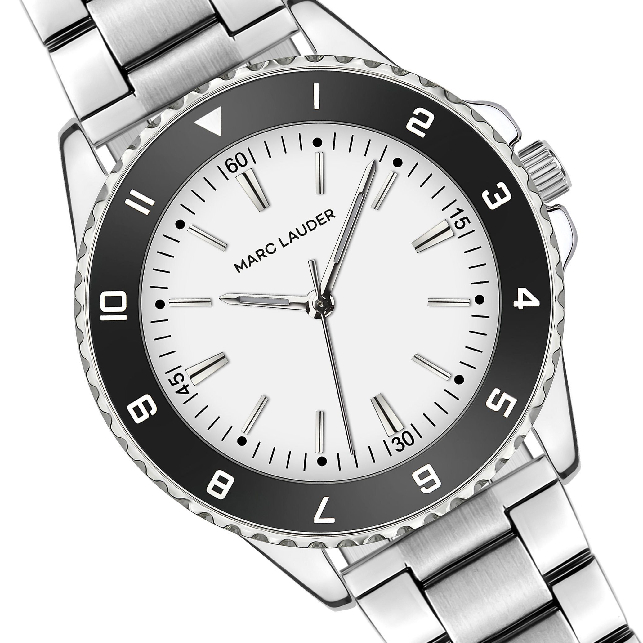 MARC LAUDER Quarzuhr SMF4-1 Seville Silver Link