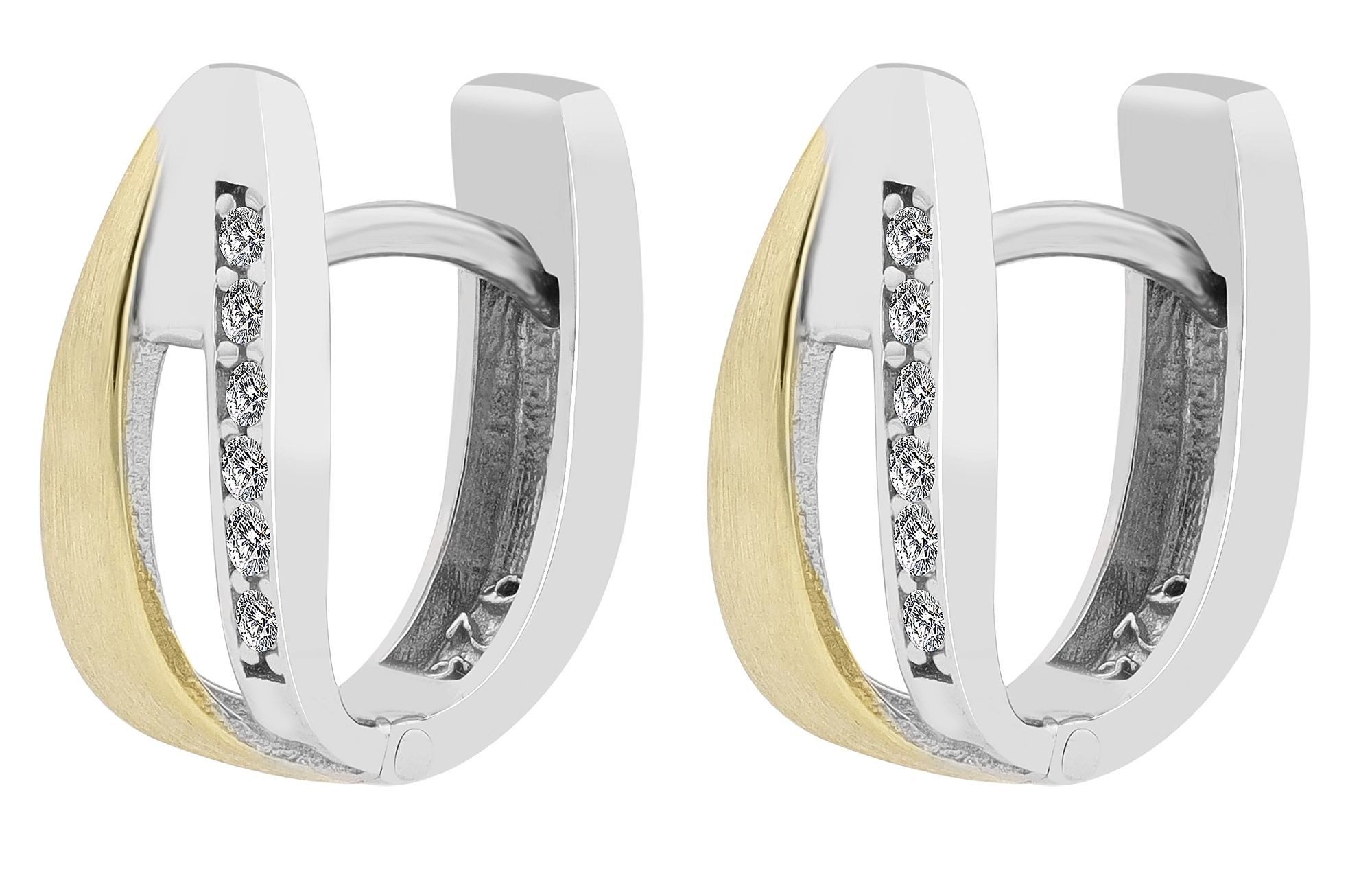 AKZENT Ohrring-Set Ancolie Creolen Ohrringe Silber Damen wasserfest (Paar), günstig online kaufen