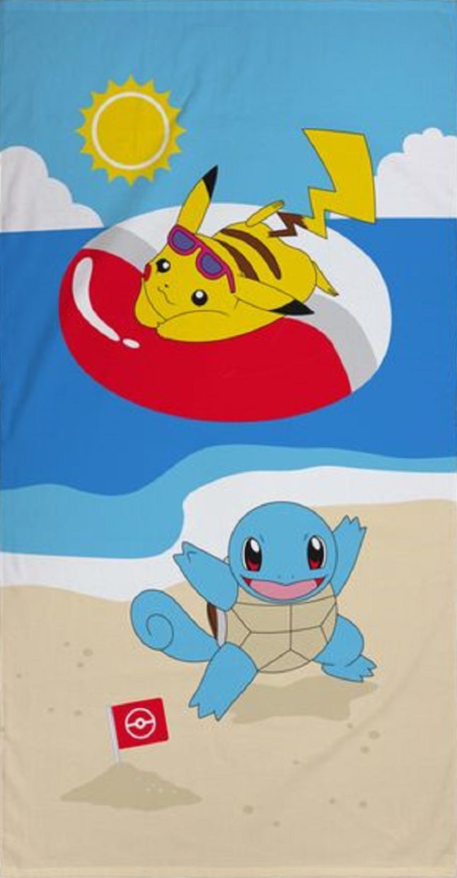 Halantex Handtücher POKEMON PIKACHU Duschtuch Strandtuch Badetuch 70 x 140 cm, (1 Duschtuch, 1-St), Langlebig
