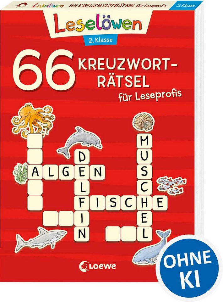 66 Kreuzworträtsel für Leseprofis - 2. Klasse (Rot) / diverse