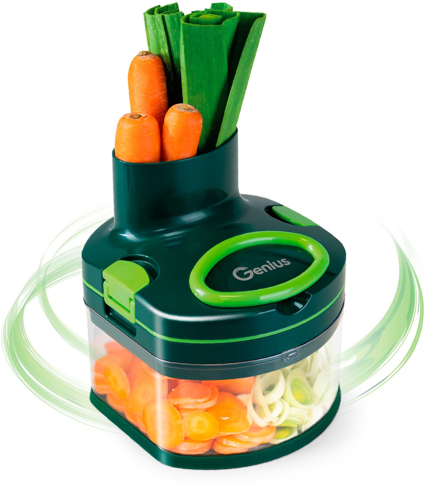 Genius Zerkleinerer Nicer Dicer Pegasus, Set 12-tlg., inkl. Behälter u. Deckel, Multizerkleinerer