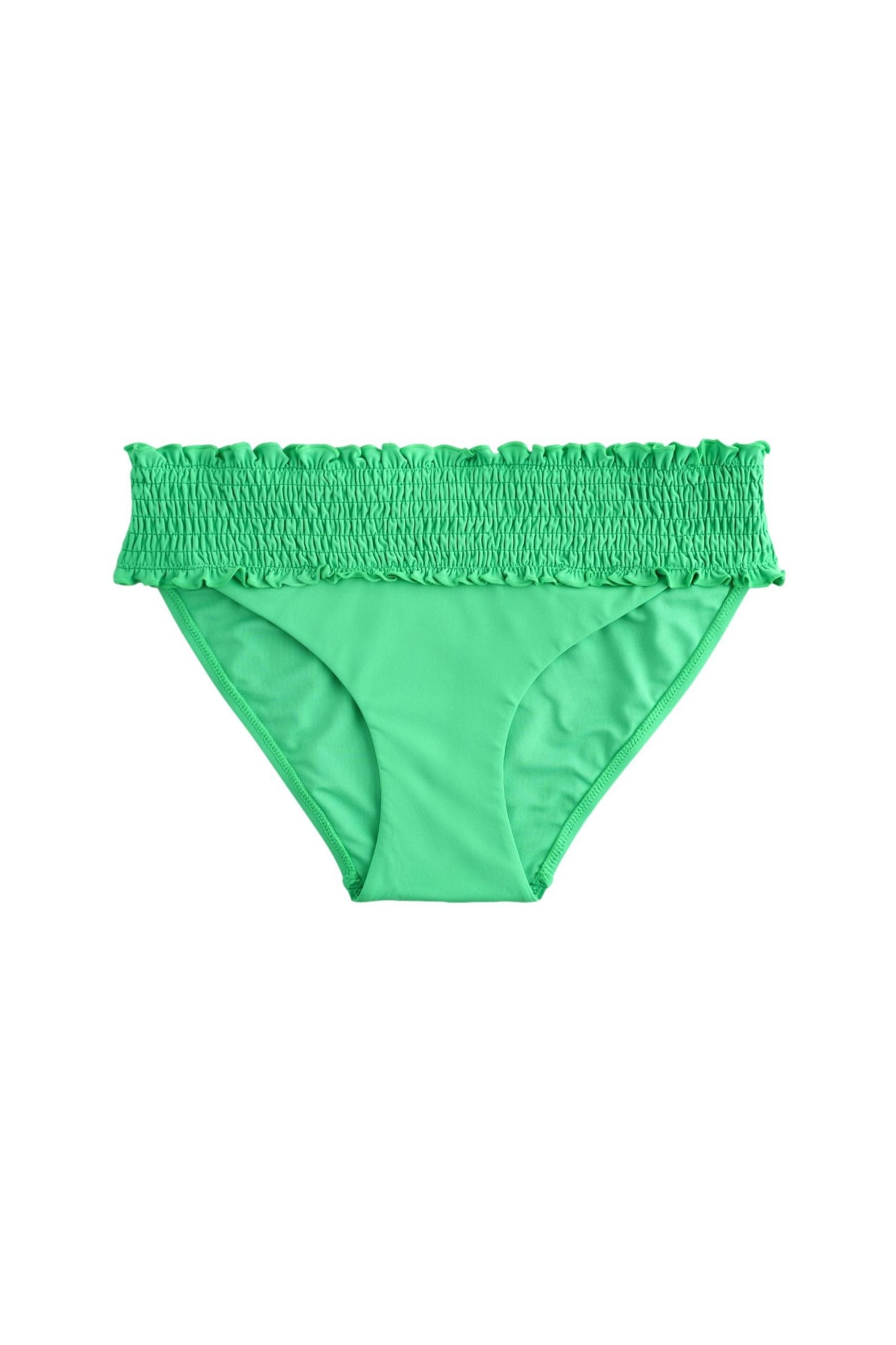 Next Bikini-Hose Gesmokte Bikinihose mit hohem Beinausschnitt (1-St)