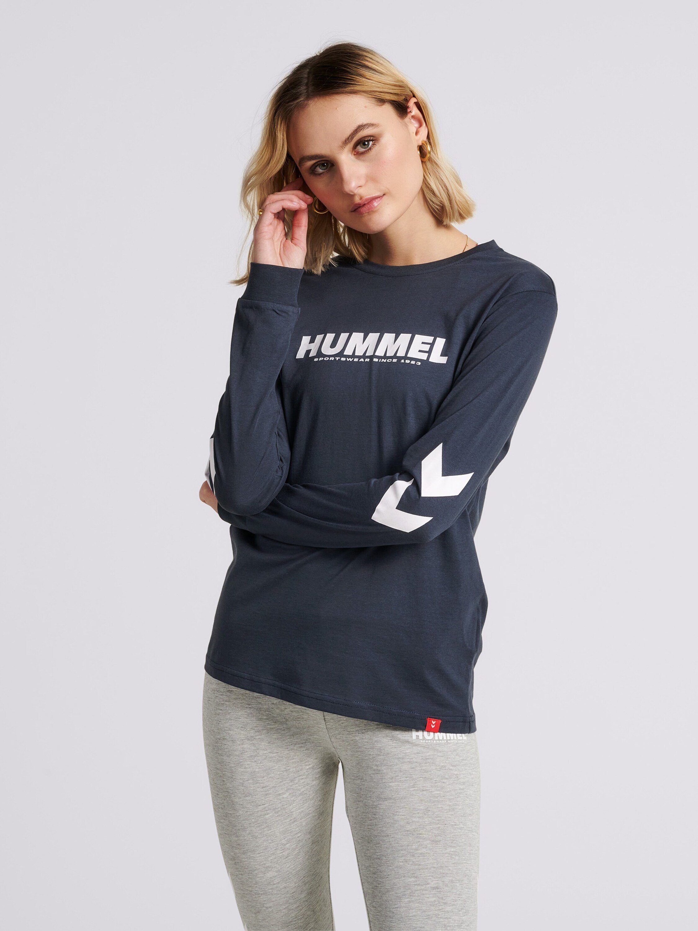 hummel T-Shirt Legacy (1-tlg) Plain/ohne Details, blau Weiteres Detail