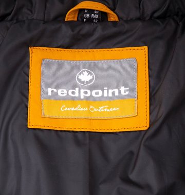 Redpoint Lederjacke Edmund/M Echtleder Herren Lederjacke Steppjacke Kapuze Lammnappa gelb antik