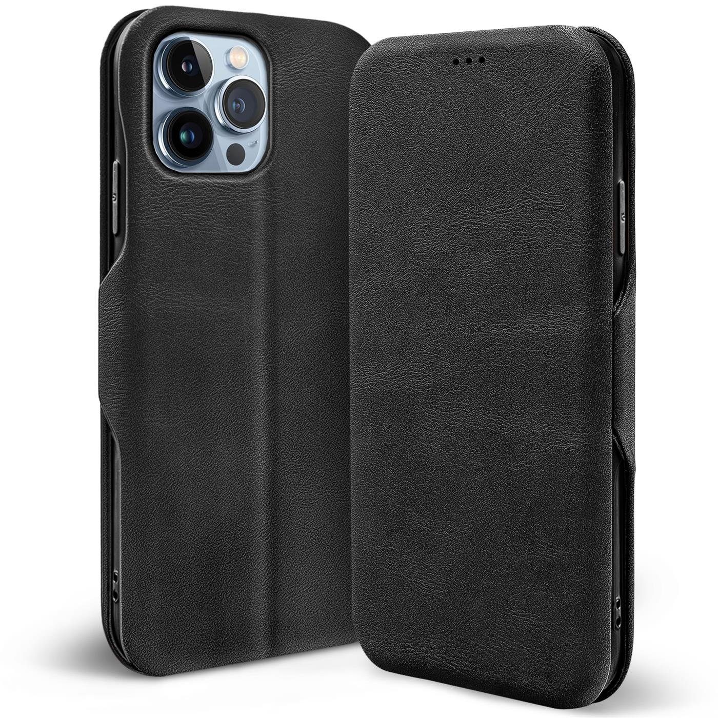 CoolGadget Handyhülle Premium Klapptasche Wallet Case für Apple iPhone 14 Pro Max 6,7 Zoll, Handy Tasche mit Kartenfach Book Schutzhülle