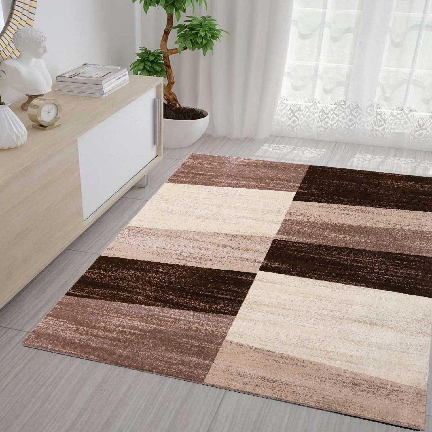 Vimoda Teppich Geometrisches Muster Meliert, Kariert, günstig online kaufen