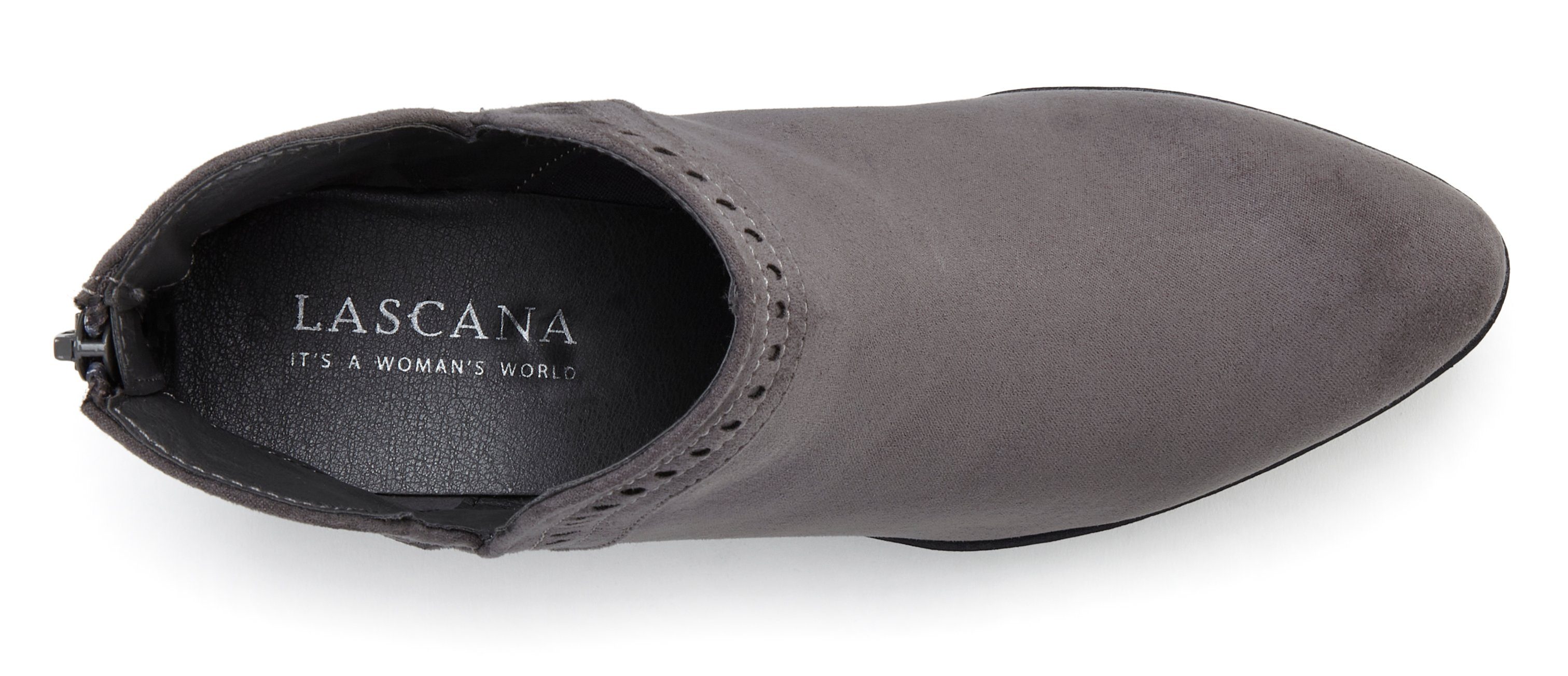 LASCANA Cowboy Stiefelette Cowboy Boots, Western Stiefelette, Ankleboots mit Ausschnitt VEGAN