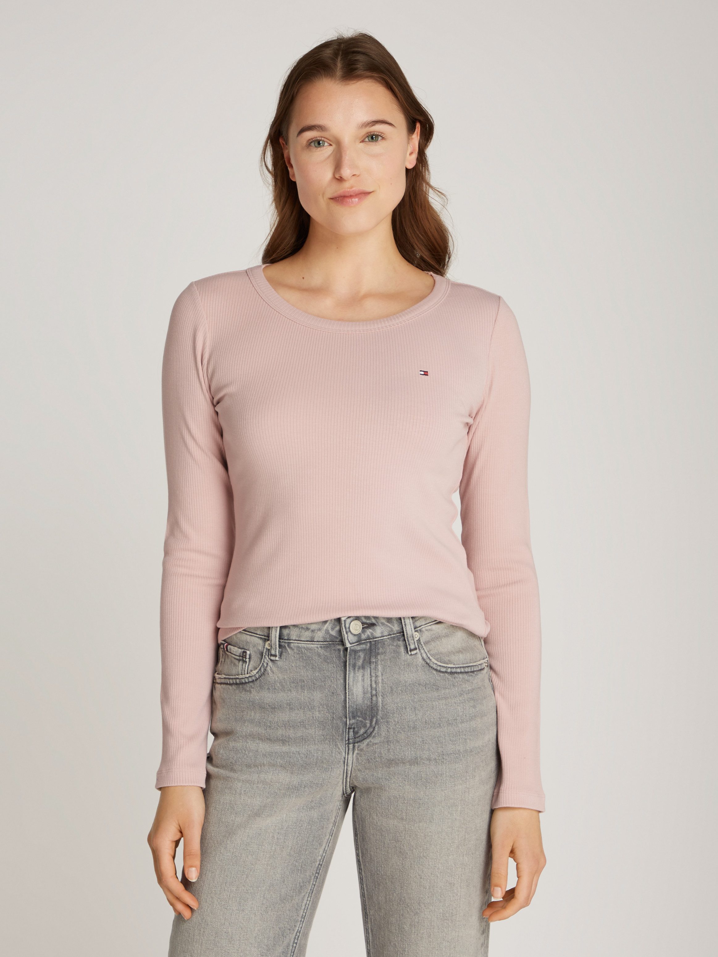 Tommy Hilfiger Langarmshirt SLIM 5X2 RIB günstig online kaufen