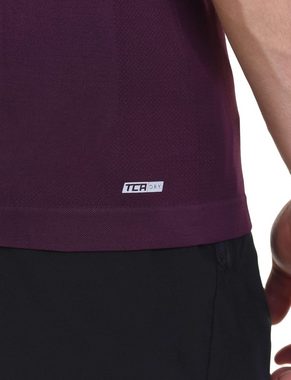 TCA T-Shirt TCA Herren SuperKnit Laufshirt Lila XL (1-tlg)