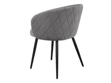 MIRJAN24 Stuhl K430 (1 Stück), Beine aus Metall, 61x54x77 cm