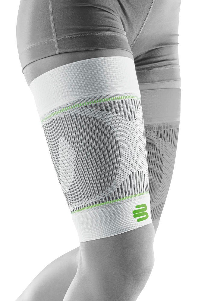 Bauerfeind Bandage Compression Sleeves Upper Leg, mit Kompression weiß/grau/limette
