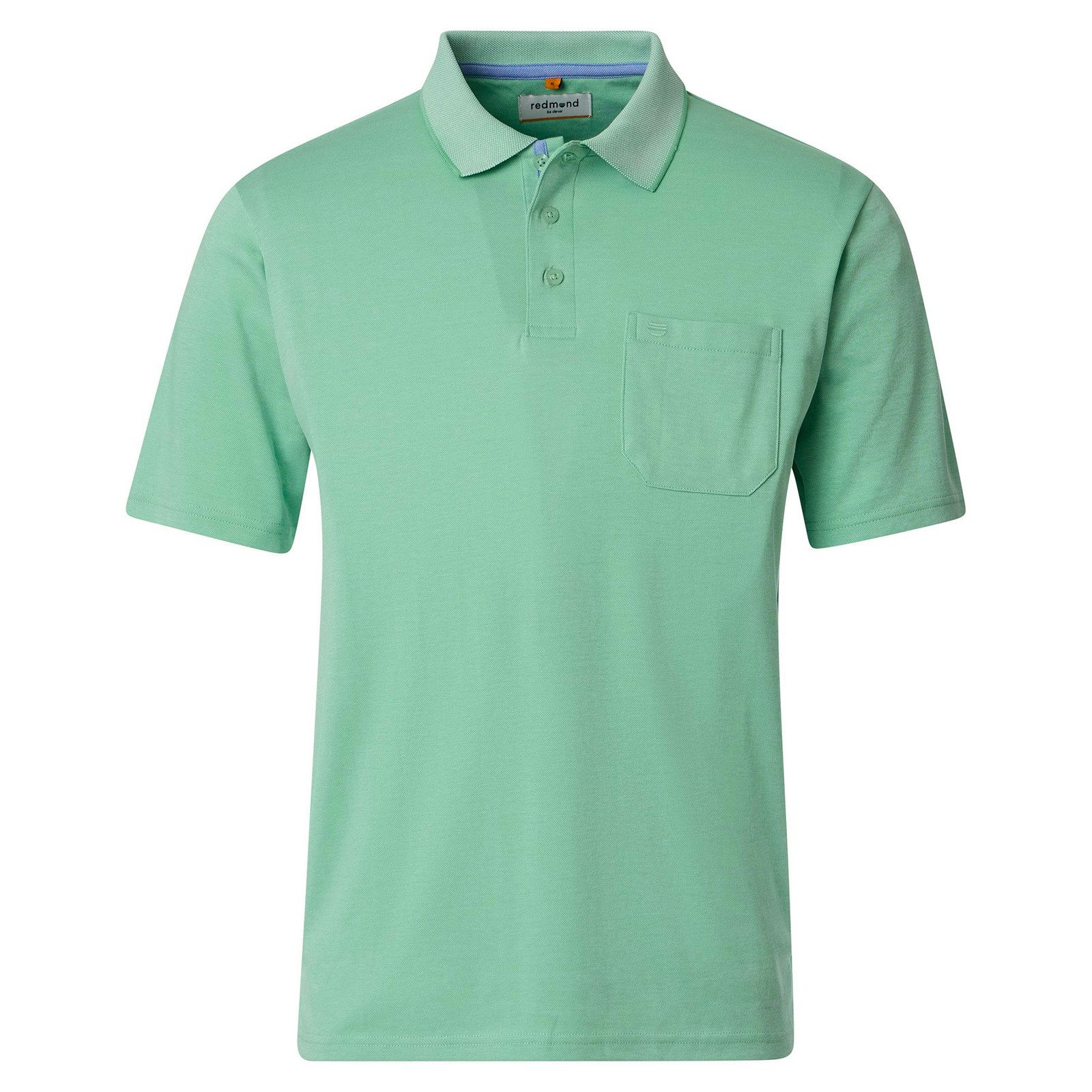 Redmond Poloshirt Redmond Übergrößen Wash & Wear Polo hellgrün melange