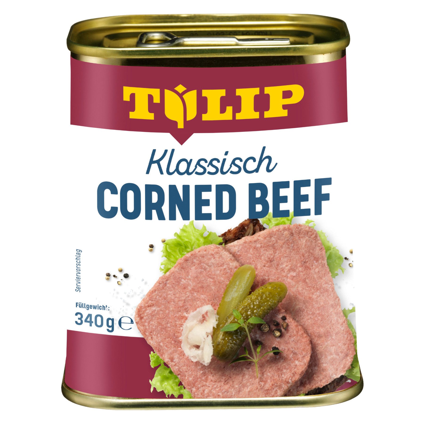TULIP Wurstkonserve Frühstücksfleisch Schwein 200g Corned Beef 340g Delikatesse, (Set), Dänische Delikatesse