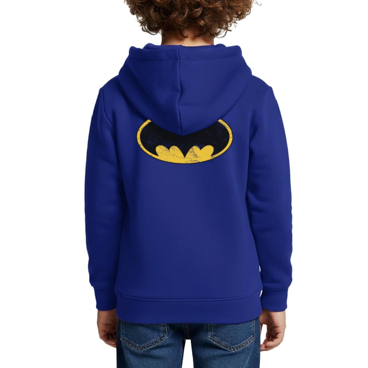 Hoodie DC Comics Batman Logo Used Look Karneval Kinder Premium Hoodie