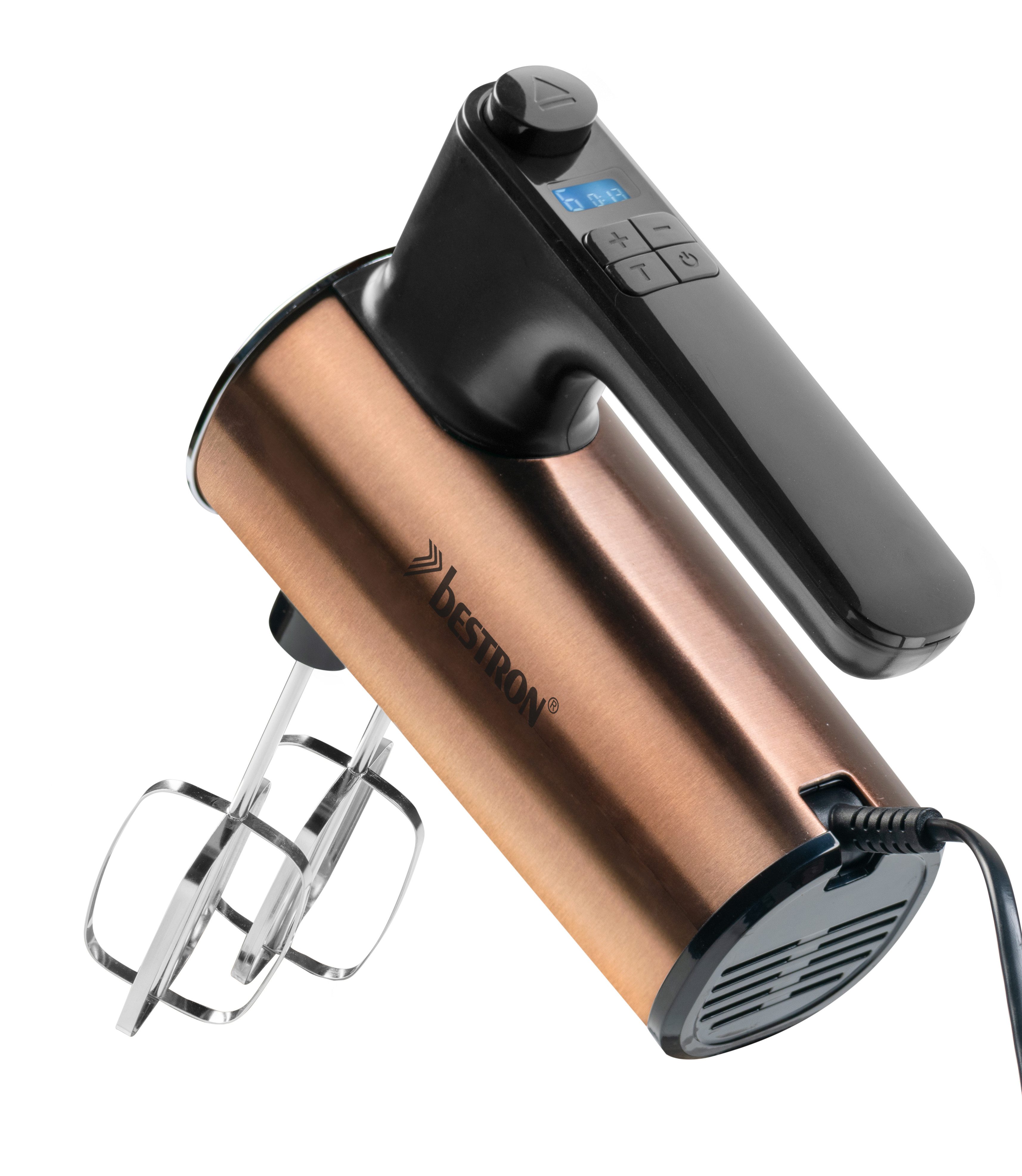 bestron Handmixer AHMD100, 400 W, Digital-Timer, 6 Stufen & Turbofunktion