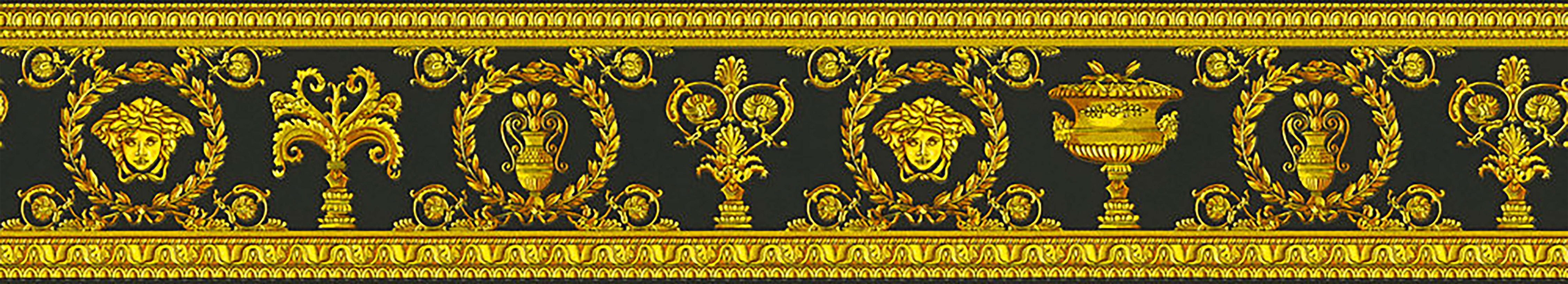 KUNSTLOFT Vliestapete Versace Vanitas 1 0.09x5 m, Leicht glänzend, lichtbeständige Design Tapete