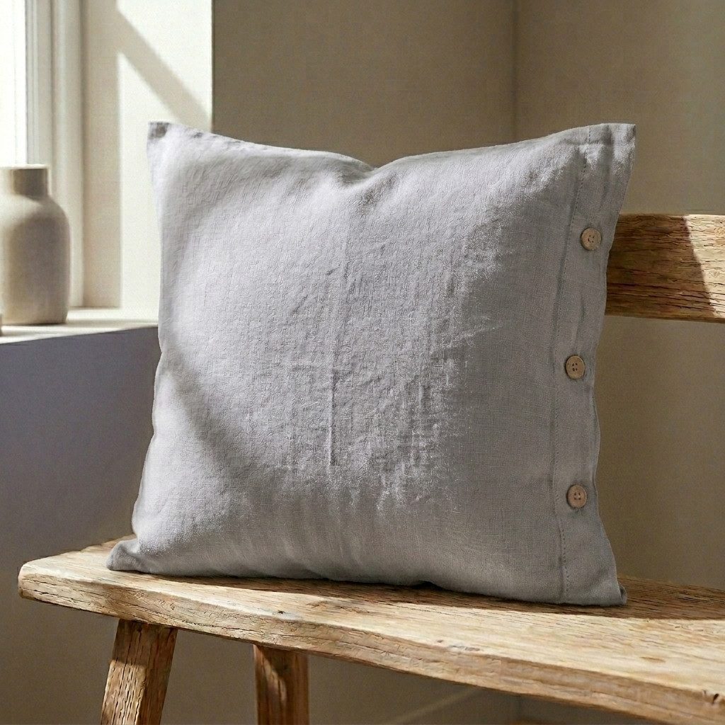 Interior by Hakito Kissenbezug 100% reine Leinen 180g/m² GOTS BIO zertifiziert