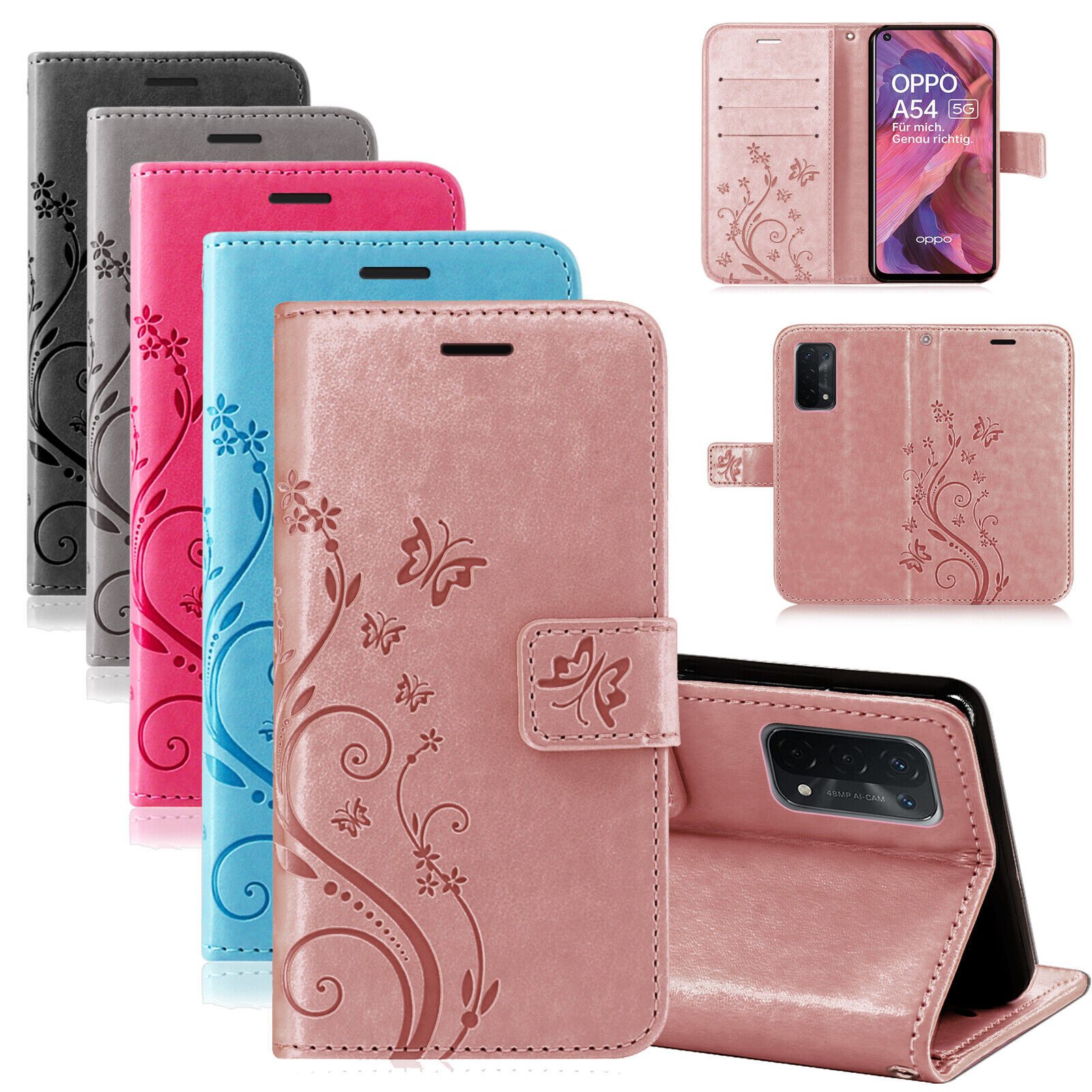 Handyhülle Handytasche für Oppo Schutzhülle Klapphülle