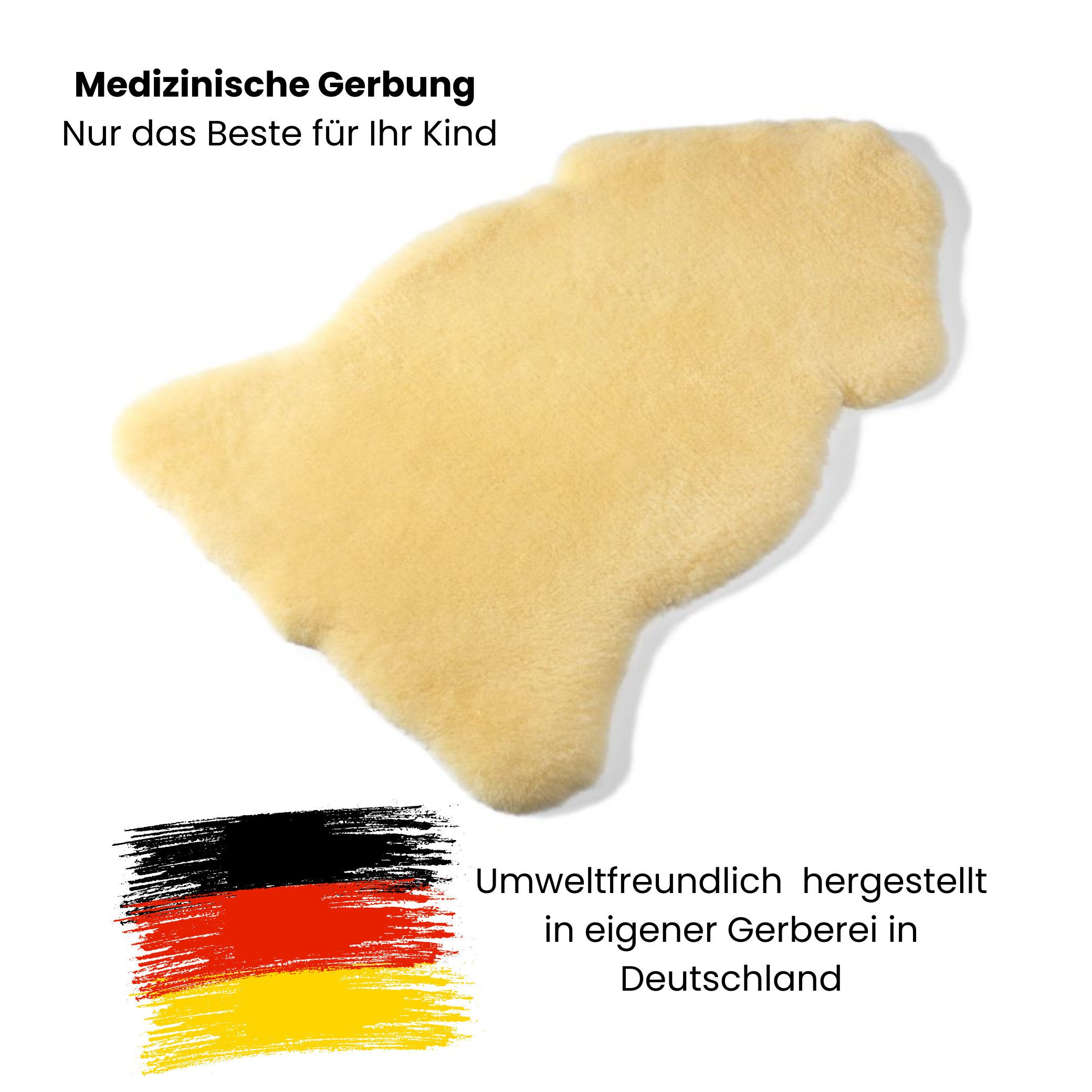 Babylammfell Baby Lammfell gold-beige geschoren, Hofbrucker seit 1948