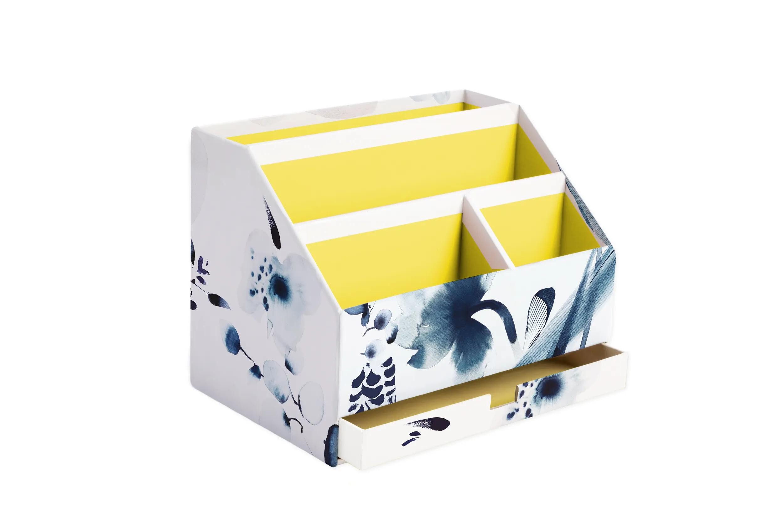 CLAIREFONTAINE Fächermappe Inkebana, Briefablage Schublade 24x16x18 cm Mehrfarbig 115938C, Briefablage