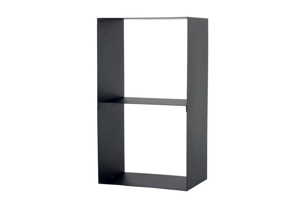 Markone Kaminholzregal Magnus Typ R145 schwarz -, innovatives Brennholzregal mit eleganter Präsentation, Ofenregal